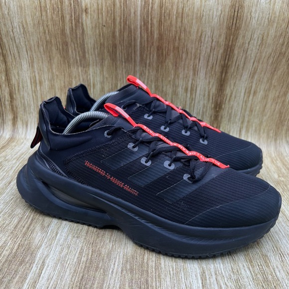 Adidas Fluidflash Men's Size 10.5 Black Solar Red Shoes Sneakers Athletic GY5021